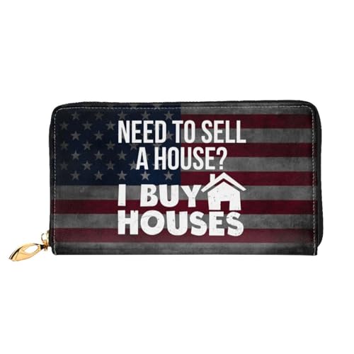 Geldbeutel Ich Kaufe Häuser Portmonee Tragbare Tragbare Brieftasche Retro Brieftasche Für Freundin, Mädchen, Kinder von Generic