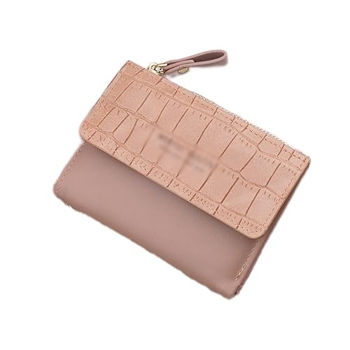 Geldbörse, Geldbörse für Damen, Damen-Geldbörse und Geldbörse, PU-Leder, Haspe, Kurze Geldbörse, Damen-Geldbeutel (D, 12 x 9 cm) von Generic