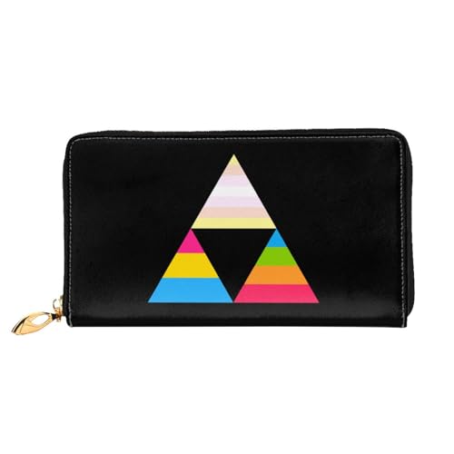 Geldbörse Pangender Pansexuell Panromantisches Dreieck Pride Flagge Verschluss Geldbörsen Vintage Portmonee Lustige Kartenetui Für Mädchen, Kinder, Lehrer Geldbörse Pangender Pansexuell Panromantisches Dreieck Pride Flagge Verschluss Geldbörsen Vintage Portmonee Lustige Kartenetui Für Mädchen, Kinder, Lehrer von Generic