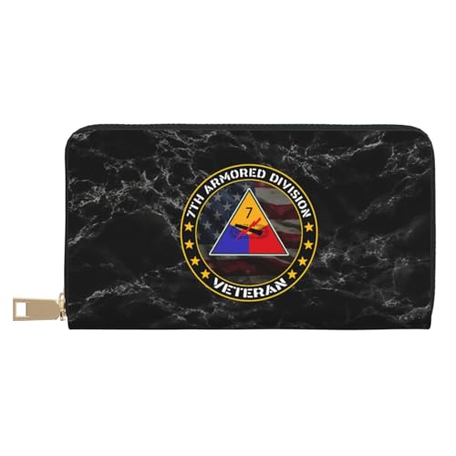 Geldbörse Veteran Der 7. Panzerdivision Portemonnaie Niedliche Tragbare Brieftasche Retro Verschluss Geldbörsen Für Frauen, Freundin, Mädchen von Generic