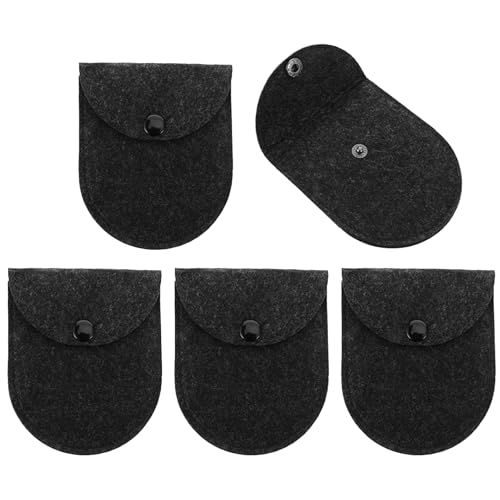 Geldbörse für Damen | Geldhalter aus Filz 5, wasserdichter Druckknopfverschluss für Make-up, Haare und Ohrringe von Generic