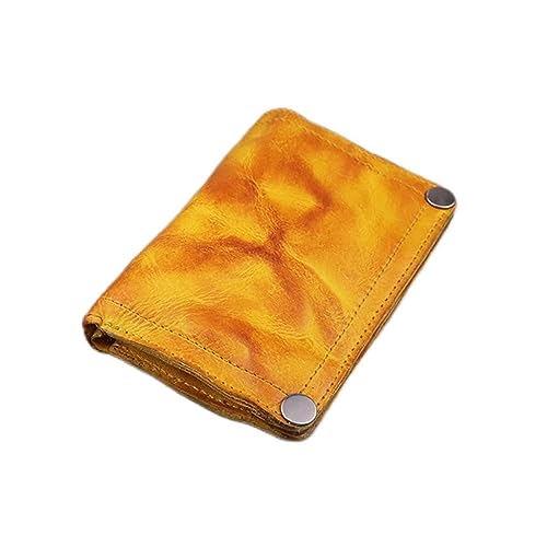 Geldbörsen,Retro Old Card Holder Herren-Multi-Card-Kartenhalter mit großem Fassungsvermögen Tragbarer Kartenhalter (Gelb, Größe von Generic