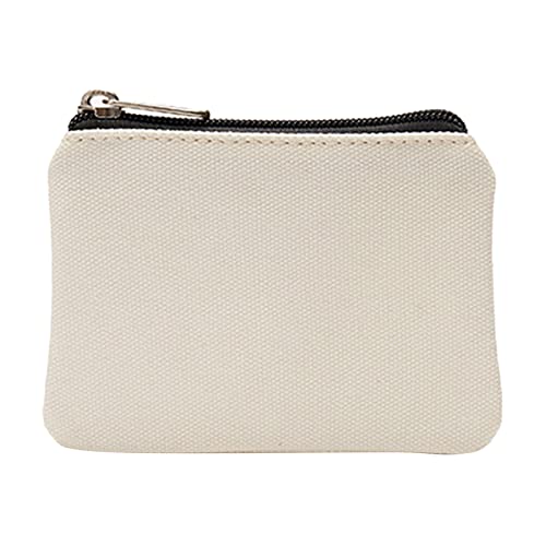 Geldbörsen Männer Kartentasche, einfache kleine Stofftasche, Aufbewahrungstasche Herren Brieftasche Klein Münzfach (White, One Size) von Generic