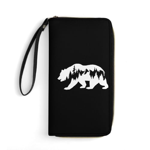 Geldtasche Bärenberg Handtaschen Vintage Design Portmonee Niedliche Portemonnaie Für Tochter, Frauen, Lehrer von Generic