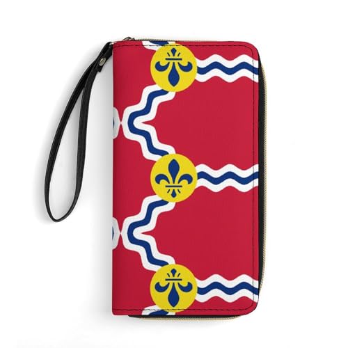 Geldtasche Flagge Von St. Louis Portmonee Tragbare Wallet Nette Verschluss Geldbörsen Für Lehrer, Mädchen, Tochter von Generic