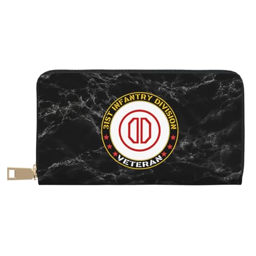 Geldtasche Veteran Der 31. Infanteriedivision Der Us-Armee Geldbeute Kreative Kartenetui Retro Wallet Für Lehrer, Mädchen, Mutter von Generic