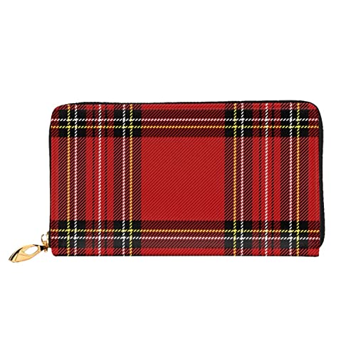 Geldtasche Weihnachten Tartan Plaid Schottisch Geldbörse Vintage Handtaschen Tragbare Kartenetui Für Frauen, Mutter, Mädchen von Generic