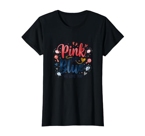 Gender Reveal Pink oder Blau We Love You Baby Celebration T-Shirt, Damen, Schwarz, XS Gender Reveal Pink oder Blau We Love You Baby Celebration T-Shirt, Damen, Schwarz, XS von Generic