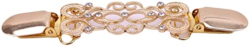 Generic 1 Stück Vintage Pullover Schal Clip Retro Strickjacke Kragen Clips Hemd Brosche Clip, Golden Professionell verarbeitet von Generic