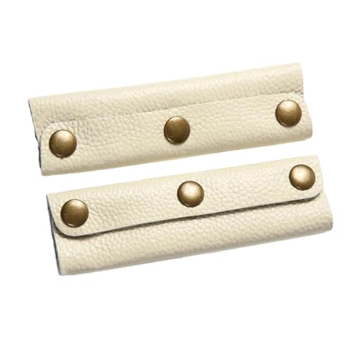 Generic 2 Stück Gepäckgriffhüllen, Handtaschengriffhüllen, Bastelbedarf, Griffgriff für Koffer, Reisetasche, Geldbörse, Beige von Generic