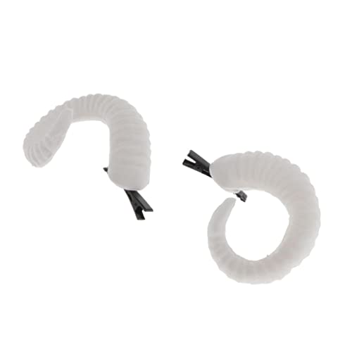 2er Pack Schafe Horn Haarreif Haarnadeln Haarschmuck Dekorative Stirnband Kopfschmuck Haarband Party Kostüm Accessorie von Generic