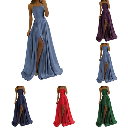 Generic Abiballkleider Abendkleid Damen Ballkleid Rückenfreies Mit Schlitz Tüll Hochzeitskleid Brautkleid Elegant Lang Abschlusskleid Cocktailkleid Lange Sexy Cocktailkleid Brautmutterkleider von Generic