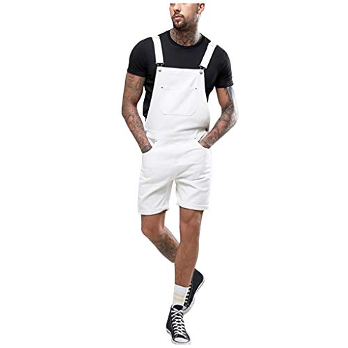 Generic Arbeitshosen Männer Latzhose Stretch Jeans-Latzhose Herren Übergröße Jeanslatzhose Mit Hosenträger Denim-Overalls Weiß Arbeitshose Sommer Kurze Hosen Latzshorts Regular Fit Jeansshorts Generic Arbeitshosen Männer Latzhose Stretch Jeans-Latzhose Herren Übergröße Jeanslatzhose Mit Hosenträger Denim-Overalls Weiß Arbeitshose Sommer Kurze Hosen Latzshorts Regular Fit Jeansshorts von Generic