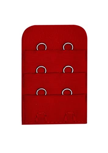 Generic BH Verlängerung Erweiterung Rot 2er Haken Büstenhalter 32x50 mm, Einheitsgröße von Generic