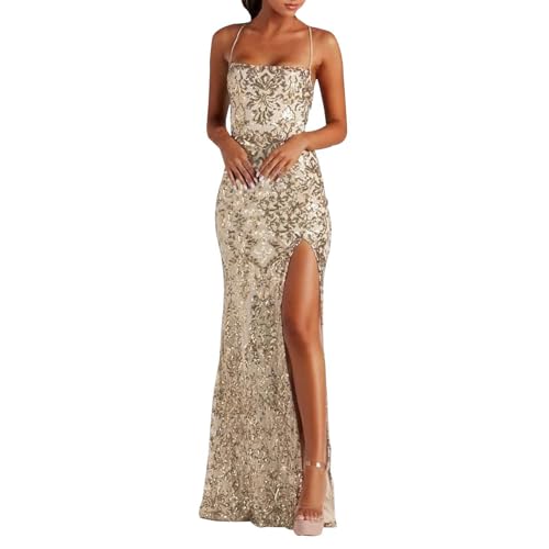 Generic Damen Elegant Lange Ballkleider Satin A-Linie Backless Hochzeitskleid Abendkleider Sexy Neckholder Spaghetti Brautkleid Kleider Lang Prinzessin Brautjungfer Kleid Generic Damen Elegant Lange Ballkleider Satin A-Linie Backless Hochzeitskleid Abendkleider Sexy Neckholder Spaghetti Brautkleid Kleider Lang Prinzessin Brautjungfer Kleid von Generic