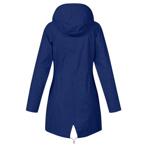 Generic Damen Regenmantel Kiel - Frauen Regenjacke Damen Jacke mit verstellbarer Kapuze Lang Winddicht Wasserdicht Gutschein Angebote von Generic