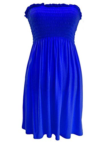 Generic Damen Sommer Kurzes Bandeau Trägerloses Kleid von Generic