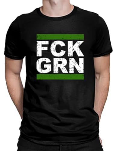 Generic FCK GRN Herren-T-Shirt | Anti-Grün Demo-Shirt Widerstand Fuck Grüne Tshirt Politik Anti Klimaaktivist - Protest, Umweltschutz Herren Männer T-Shirt von Vineen
