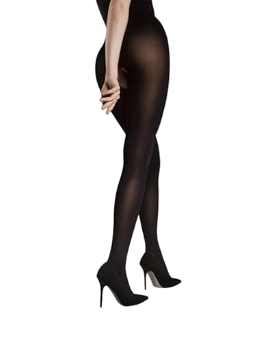 FIORE OUVERT 20/80 Strumpfhose mit Öffnung Schritt offen flache Naht 20/80 DEN S-XXL (M, 80DEN Schwarz) von Generic
