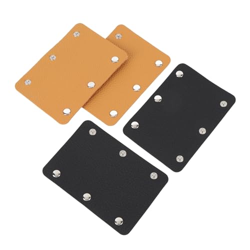 Generic Gepäckgriff Wraps für Koffer, Gepäckkenner Kofferhandlinge mit Abnehmbarem PU -Leder -Gepäckgriff Deckbeutel Zubehör Gepäck Griff Wrap für Reisen 4pcs von Generic