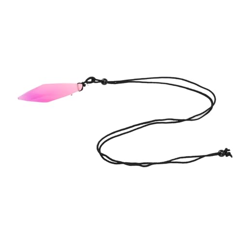 Generic Handgefertigter Glühen in der Dunklen Anhänger Halskette Harz Halskette für Ein Einzigartiges Modisches Statement (Rosa lila) von Generic
