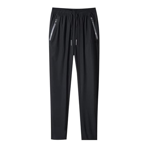 Generic Herren Eisseide Sporthose Eisseide Jungen Jogginghose Elastische Hose Trainingshose Lang Vintage Lose Relaxed Sweatpants Relaxed Fit Outdoorhose Sweathose Herren Wanderhose von Generic