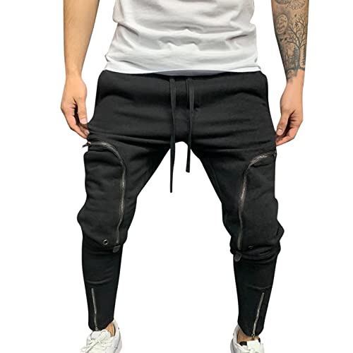 Generic Jeans Herren Skinny Stretch Jeanshosen Casual Reißverschluss Röhrenjeans Biker Jeans Denim Pants Sportbekleidung Hose Mode Stretchdenim Herrenjeans Männer Freizeithose Jeanshosen (Grey, XXXL) von Generic