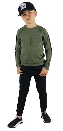 Generic Jogginghose für einen Jungen. Bequemer Schnitt. Jogginghose für schlanke Jungs. 95% Baumwolle (Hosen für Jungen, Bequeme Jogginghose, Jogginghosen für Kinder, Hose Jungs) (Stein, 122/128) von Generic