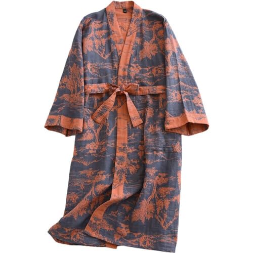 Generic Kimono-morgenmantel, Retro-stil, Paar, Japanischer Pyjama Taillengürtel, Kimono-robe, Heim-freizeitkleidung Für Party-pyjamas von Generic