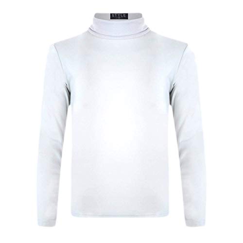 Kinder Rollkragen Langarm Plain Basic Top Mädchen Jungen Jersey Polo Tops 2-14 Jahre Kinder Rollkragen Langarm Plain Basic Top Mädchen Jungen Jersey Polo Tops 2-14 Jahre von Generic