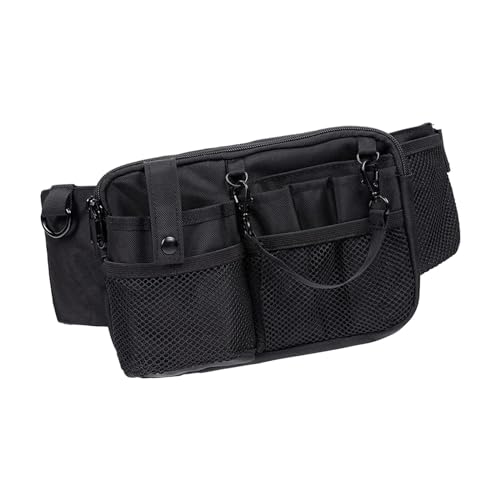 Generic Krankenschwester Werkzeug Gürteltasche, Krankenschwester Taillen Organizer mit Mehreren Fächern, Langlebige Krankenschwester Tasche, Hüfttasche für Ba, Schwarz von Generic