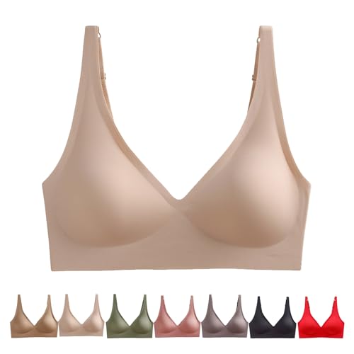 Generic Lavania - Nahtloser Premium Komfort BH,Eine Weiche Und Elastische Unterstützung mit herausnehmbarer Polsterung (Skin,S) von Generic