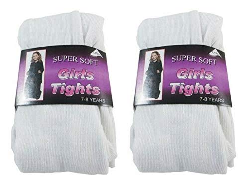 Generic Mädchen Schule Strumpfhose Super Weich Baumwollreich Zurück zur Schule 3 bis 12 Jahre von Generic