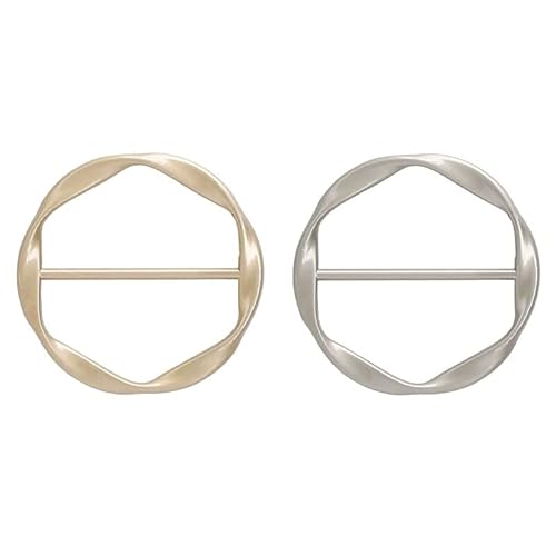 Generic Mode Legierung Metall Runde Kreis Schal Ring Clips Schals Clip Schnalle Verschluss Dekor für Damen Kleidung Halstuch Schal Schön und praktisch von Generic