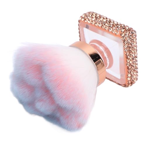 Generic Nagelabstaub Pinsel, Mehrere Anwendungen Flauschiger Nagelkunststaub Pulver Remover Pinsel Lose Pulver Rouge Zum Make -up (GOLD) von Generic