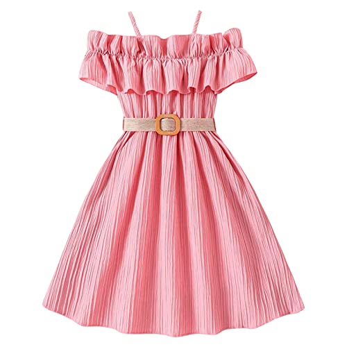 Prinzessin Kleid Mädchen Sommerkleid A Linie Kleider Abendkleider Partykleid Festlichkleid Geburtstagskleid Mädchen 7-12 Jahre Kinderkleider Kinderkleidung Mädchen von Generic