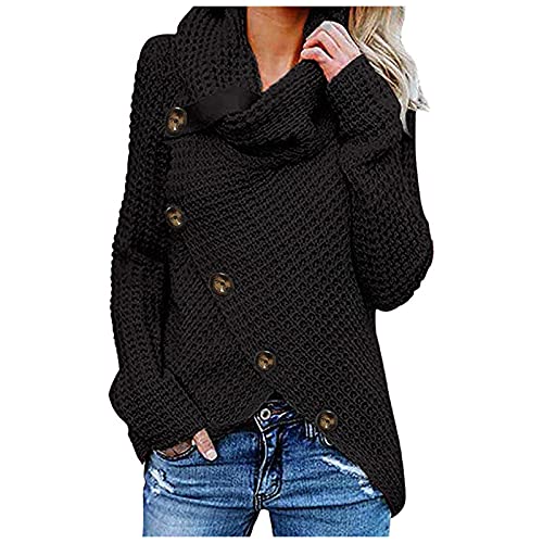 Pulli Damen Leichter Flauschig Einfarbig Mode Stretch Weich Warm Sweatshirt mit Kapuze Female Strickpullover Lang Mode Mäntel Streifen Pullover Oberteil Oversize Tops von Generic