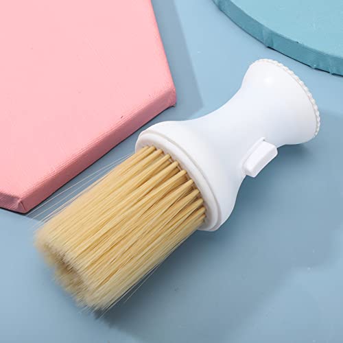 Generic Rasierpinsel, Herren Rasierpinsel Weiches Haar Hals Friseur Pulverpinsel mit Anti -Schlupf -Funktion Rasierbürsten für Männer für Salon Verwendung Zuhause Gebrauch (WHITE) von Generic