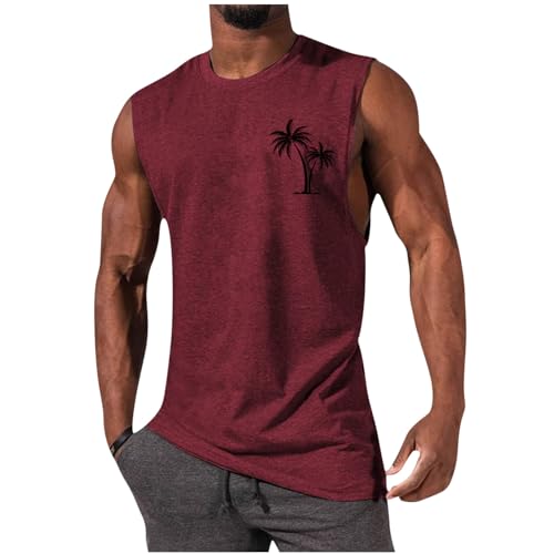 Generic Sale Angebote Herren Tank Top Herren Kurzarm Sommer Unterhemd Stretch Bequeme T Shirt Baumwolle Sport Muskelshirt Regular Fit Workout Tanktop Bodybuilding Trägershirts 2024 Achselshirts von Generic