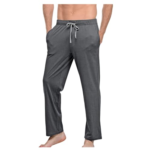 Generic Schlafhose für Männer mit Fester Farbe EIN Verstellbares Draw -String -schlafboden von Generic