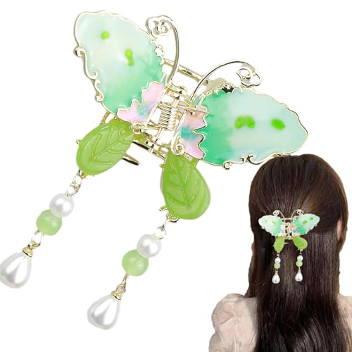 Generic Schmetterlings-Haarspange, 3D-Schmetterlings-Clips, Schmetterlings-Quasten-Haarspange | Niedliche modische Styling-Accessoires für Hochzeit, Mädchen von Generic