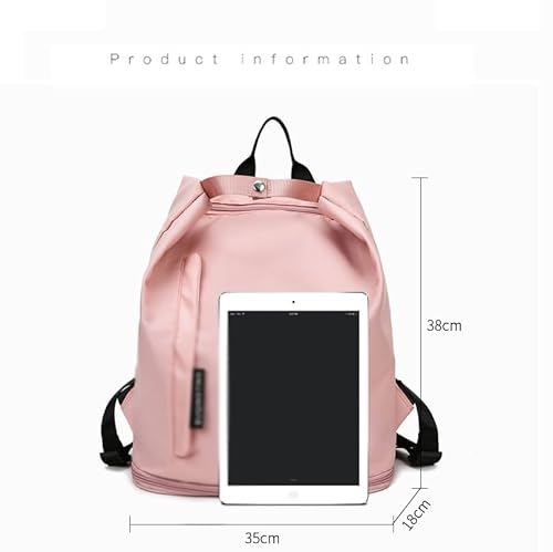 Generic Schultertasche, leichte Fitness-Tasche, Business Travel Storage Gepäck Tasche, Sport Schwimmen Tasche, Dry Wet Separation Rucksack,Rosa von Generic