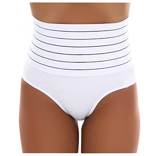 Shapewear Damen Bauchweg Slip Unterhose Shaping Miederhose Figurformende Hohe Taille Skinny Unterwäsche Bauch Weg Pants Body Stark Formend Nahtlos Höschen (Weiß, L) von Generic