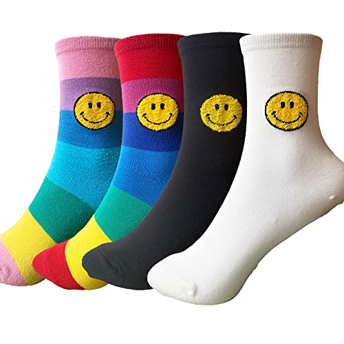 Smile multi _4 colours women socks, multi , 35-39 von Generic