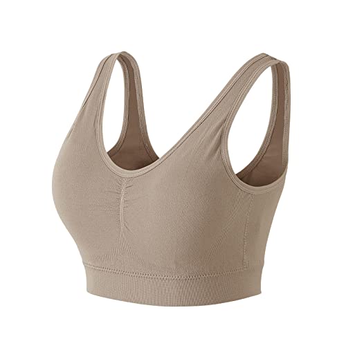 Generic Sport BH Ohne BüGel BH Push Up RüCkenfrei Klebe BHS für Frauen Bralette Top Bustier Nahtlose Stretch LäSsig Unsichbarer BH Nippel BH Yoga Bra Top für Yoga Fitness-Training von Generic