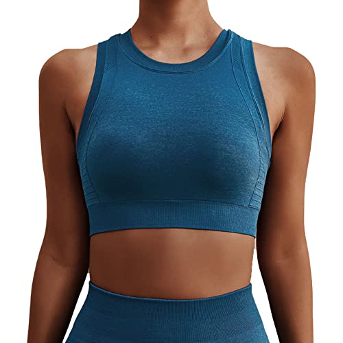 Generic Yoga BH, Nahtlos Schockdes Sportarten BH, Erweiterte Saum, Elastisch für das Laufen Im Fitnessstudio (M) von Generic