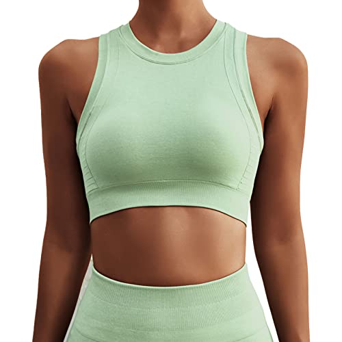 Generic Yoga BH, Nahtlos Schockdes Sportarten BH, Erweiterte Saum, Elastisch für das Laufen Im Fitnessstudio (XL) von Generic