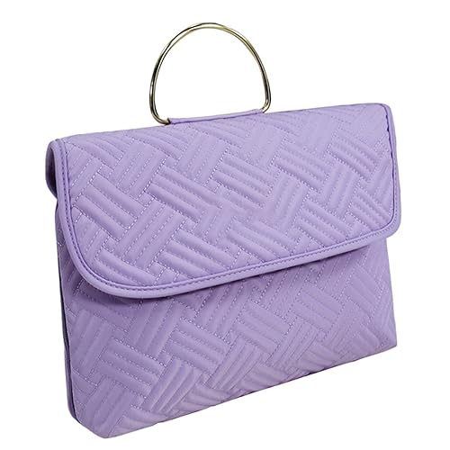 Generic wasserdichte Kulturtasche, Reise Make Up Tasche, Make Up Organizer, Faltbare Kulturtasche Zum Wandern, Violett von Generic