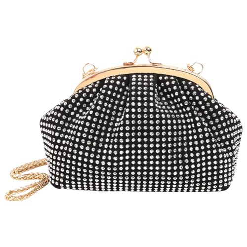 Generika Frauen Abend Clutch Bag Mode Rassonstones Abendbeutel Kette Stylish Crossbody Tasche große Kapazität funkeln von Generic