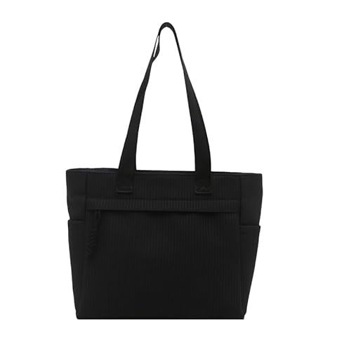 Generische Frauen Cord -Freizeit -Umhängetasche große Kapazität Reise -Tasche Handtasche (schwarz) von Generic